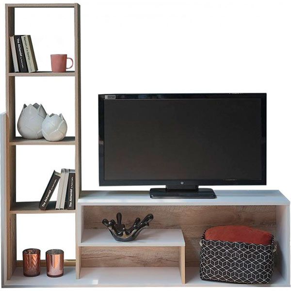 Стенка Этана Doros белый/дуб клондайк 