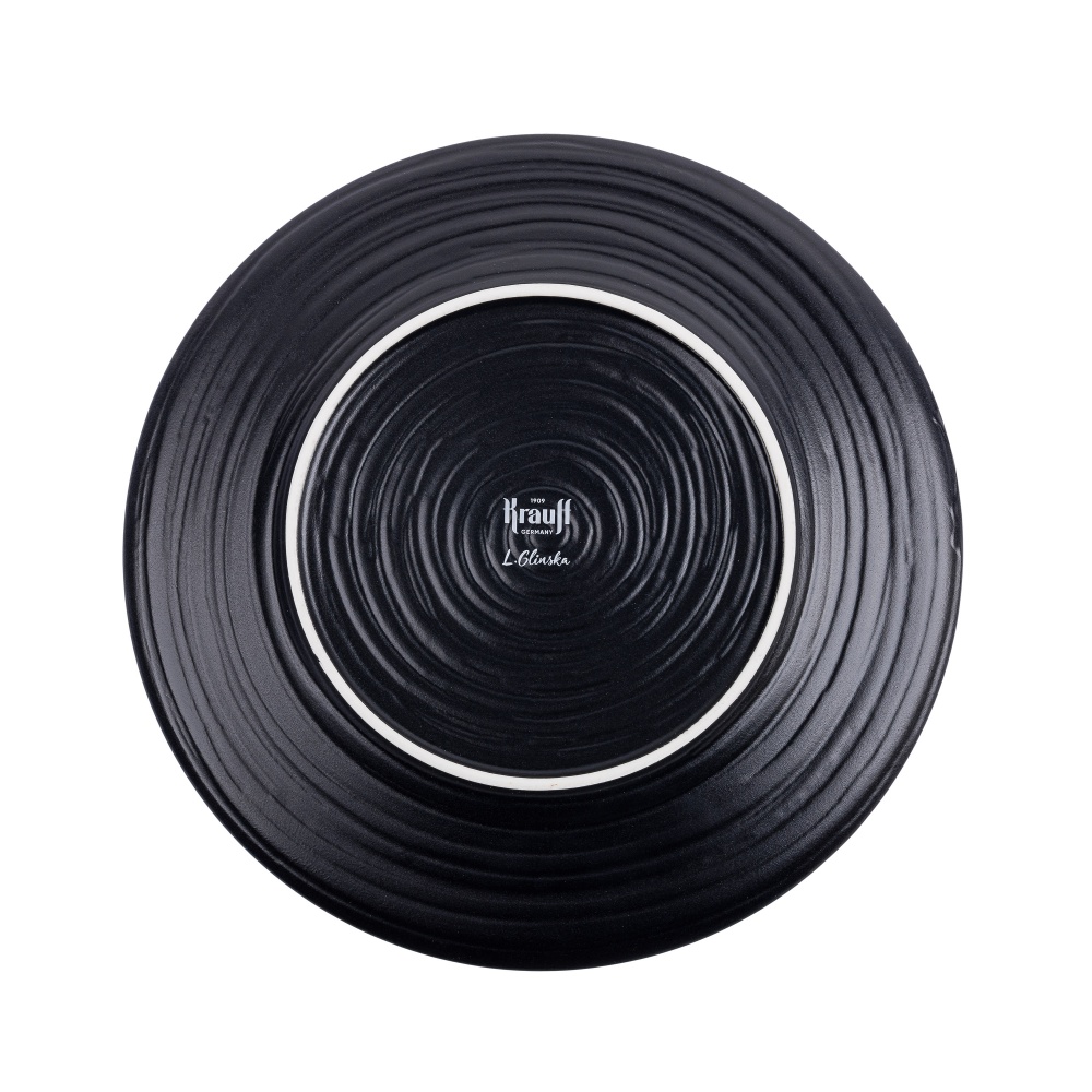Тарелка обеденная Krauff Lucerne Black&Blue 21,4 см 24-320-007