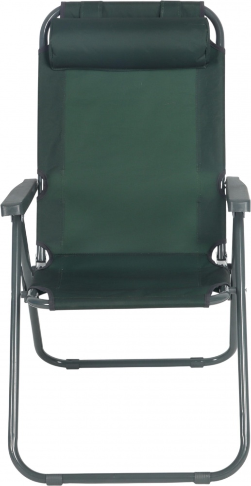 Стул раскладной UP! (Underprice) с подголовником 55х60х95 см темно-зеленый