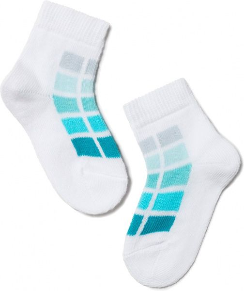 Шкарпетки дитячі Conte-Kids TIP-TOP 217 р.10 білий із синім 