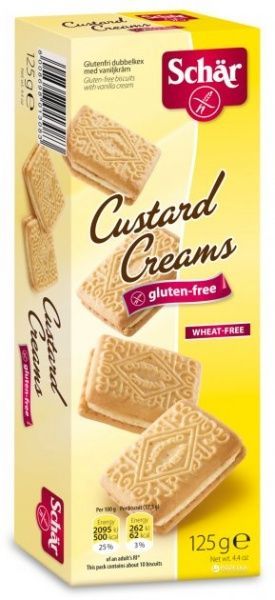 Печенье Dr. Schar Custard Creams с заварным кремом 125 г 