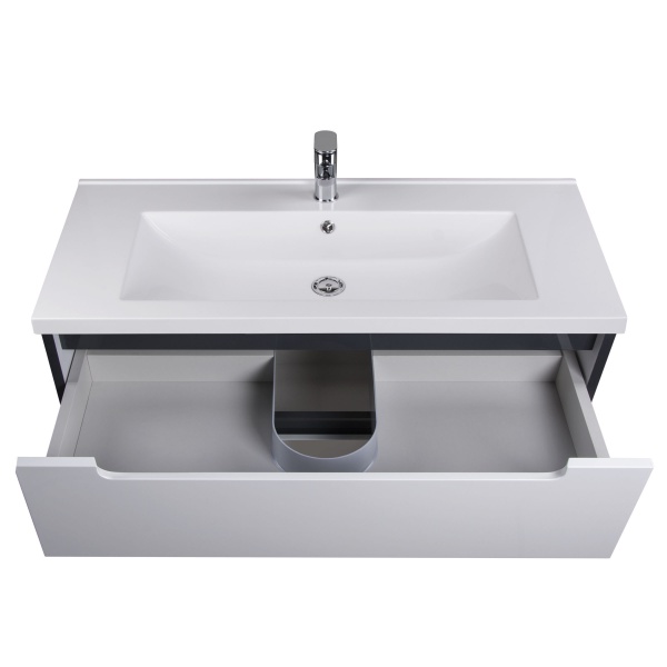 Тумба підвісна Мойдодир Paula 100 з умивальником Cosmopolitan 100