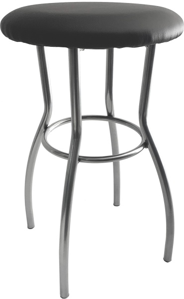 Табурет Імпульс Гамма чорний / хром 