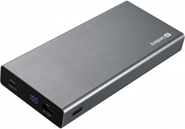 Внешний аккумулятор (Powerbank) Sandberg 420-52 20000 mAh black (833640) PD 100W 