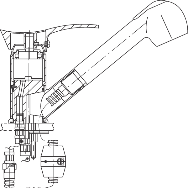 Змішувач для кухні Ferro Padwa PVD BTP 8 PVD