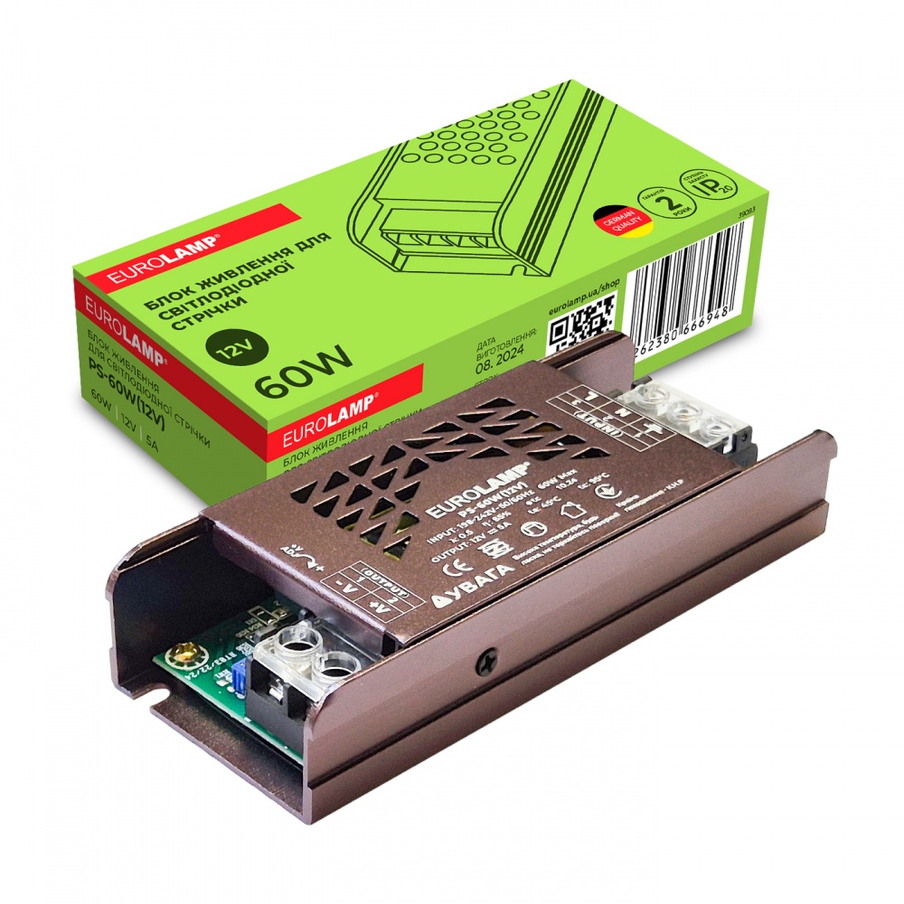 Блок питания Eurolamp 60 Вт IP20 PS-60W(12V)