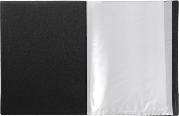 Папка на 20 файлов А4 черная Romus