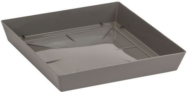 Поддон пластиковый Prosperplast Loftly square квадратный (70782-405) серый 
