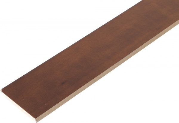 Доборная планка шпонированная 2050x100x10 мм каштан