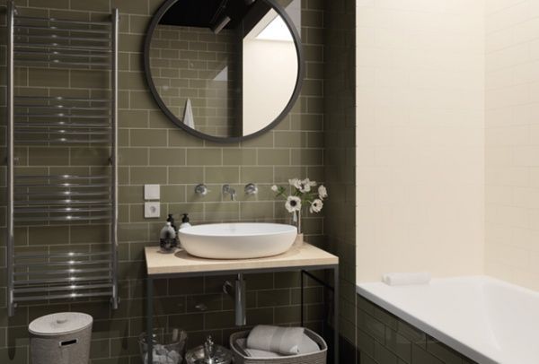 Плитка Golden Tile Metrotiles Satin plane білий 460111 10x20 