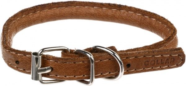 Ошейник WAUDOG Soft круглый 0,8х20-25 см коричневый