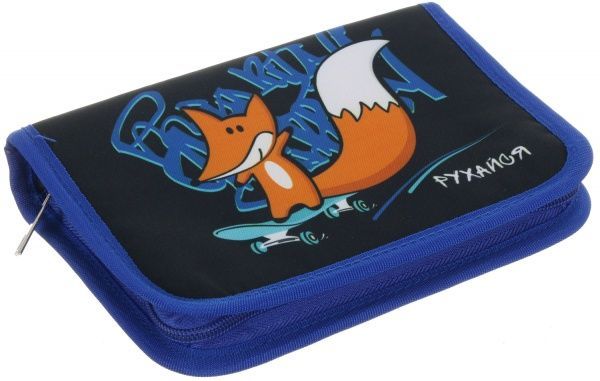 Пенал школьный на замке 21x13,5x4 см Двигайся разноцветный