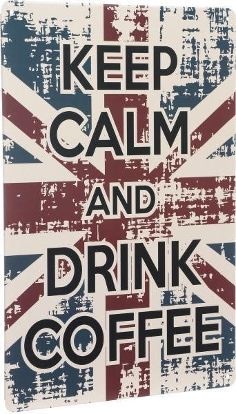 Табличка сувенірна Keep calm 20х30 см 30x20 см різнокольоровий 