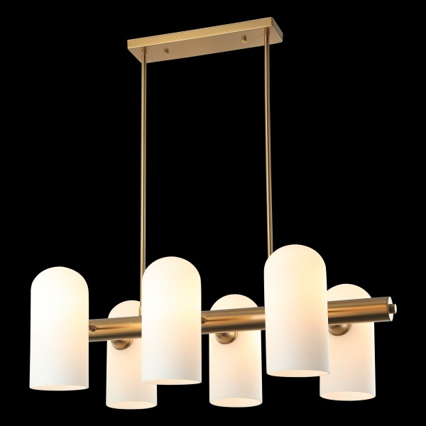 Люстра подвесная Vio Concept by LUCEA Espen 6x40 Вт Е27 латунь 80407-04-L06-CO 
