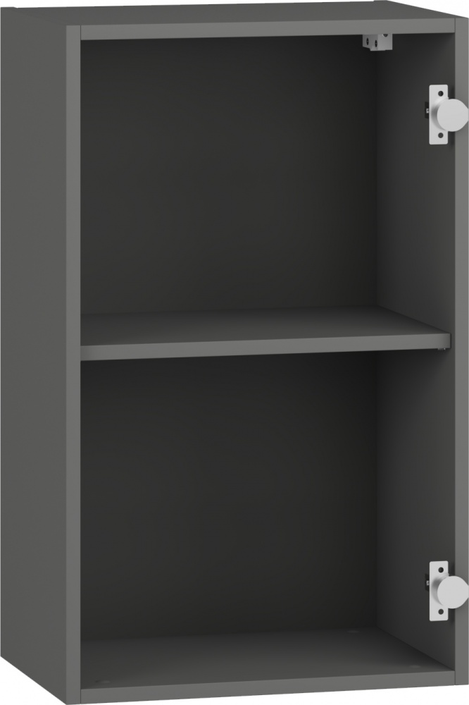 Шкаф верхний Грейд Оптимум 450x720x297 мм серый графит