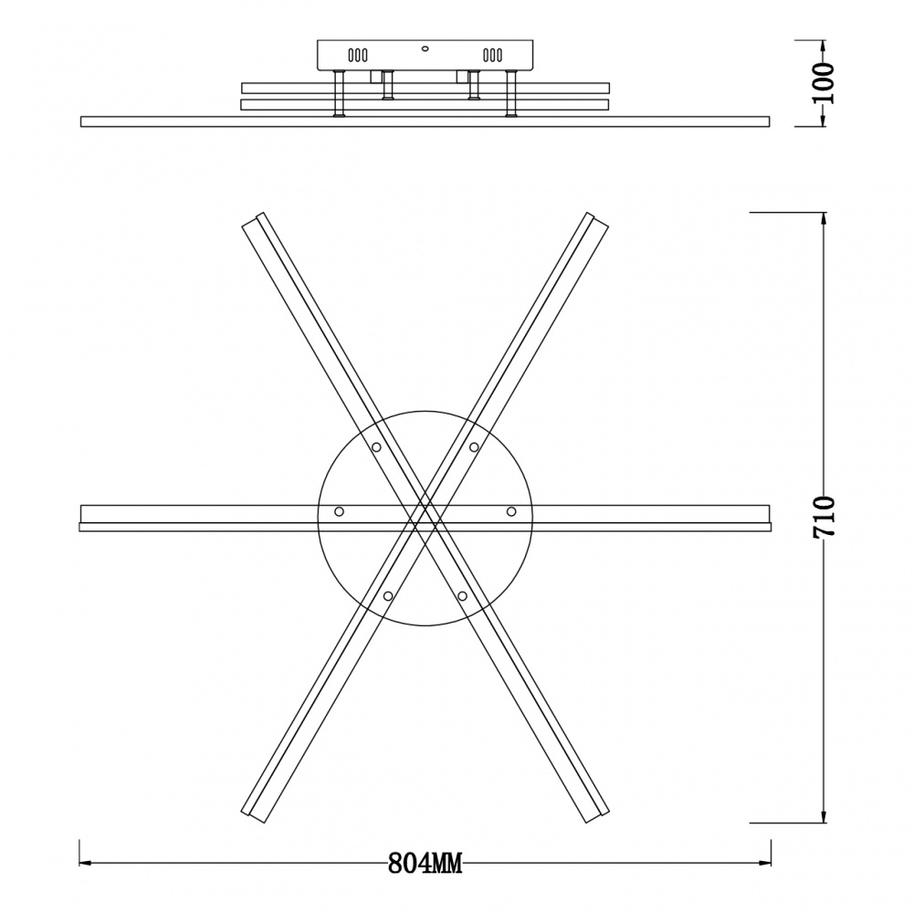 Люстра потолочная Hopfen MAGI-3 WH 3x65 Вт LED-модуль белый
