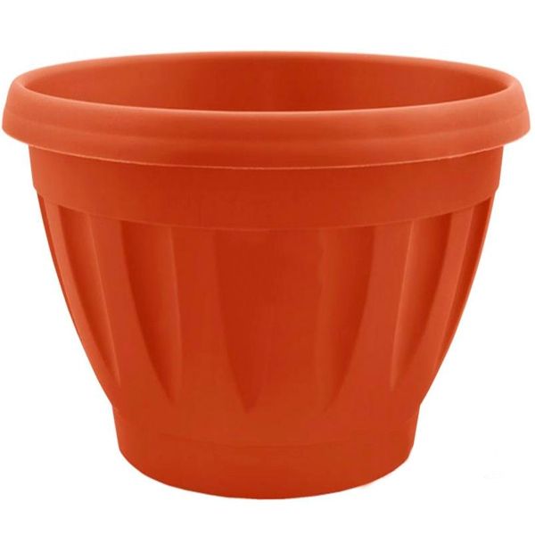 Горшок пластиковый Алеана Жанна круглый 4,5л терракот (112087) 