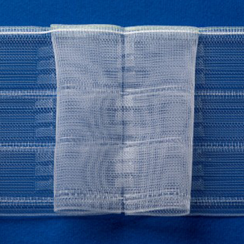 Тасьма Chanson 43880/100 прозора бантова складка 1:2,5 9 рядів петель Bandex