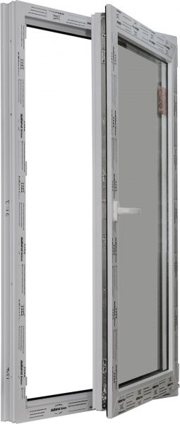 Окно поворотно-откидное ALMplast Delux 70 500x1200 мм правое 