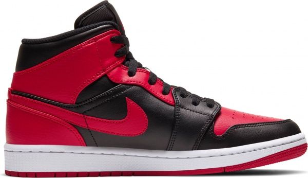 Кроссовки Nike Air Jordan 1 Mid 554724-074 р.9.5 красный