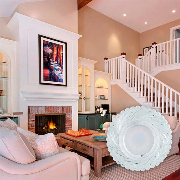 Светильник точечный LightMaster с LED-подсветкой GU5.3 прозрачный CL7087 голубий 