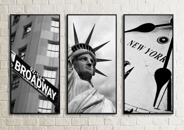 Картина модульная Нью-Йорк 80x120 см Юрис Проф Арт 