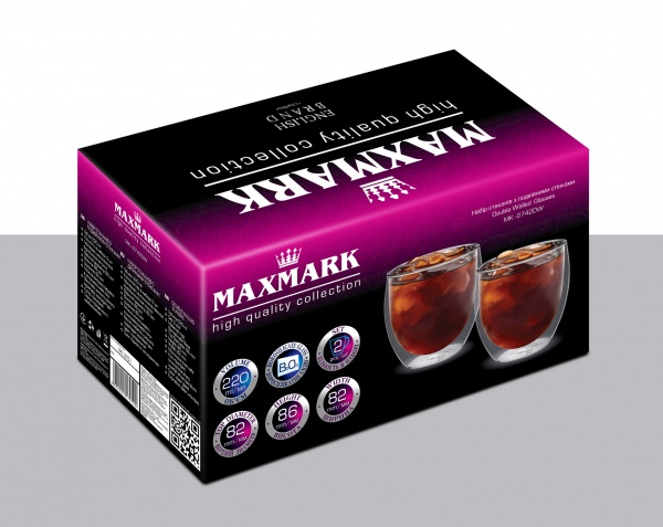 Набір склянок Circle MK-2742DW 220 мл 2 шт. Maxmark 