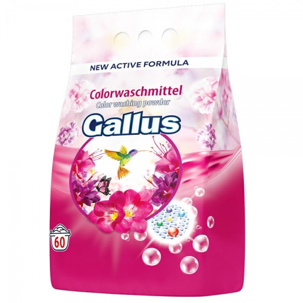 Стиральный порошок для машинной и ручной стирки Gallus Color 3,9 кг 