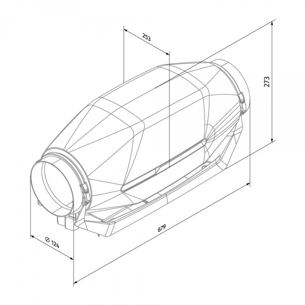 Вентилятор канальный Blauberg inWave 100/125