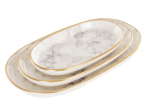 Набір блюд овальних Marble 3 предмети 769-028 Lefard 