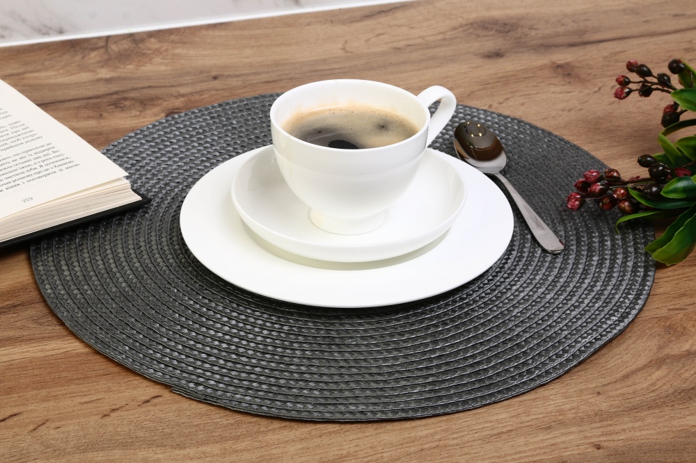 Килимок для сервірування Flamberg Sewn Grey 36 см