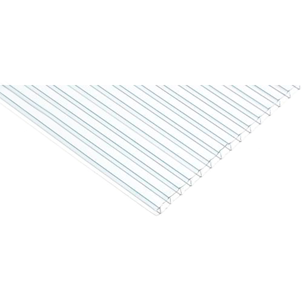 Поликарбонат сотовый 8 мм 1050x2000 мм прозрачный 