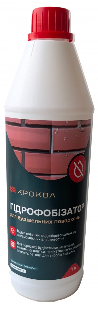 Гідрофобізатор Krokva для фасадів 1:3 1 л