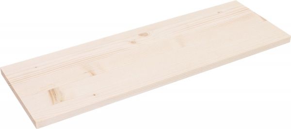 Полиця з хвойних порід 600x200 мм дерево світле 