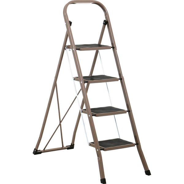 Лестница Expert Tools стальная с пластиковыми накладками на 4 ступеньки 7531C Сатурн WK2040-3