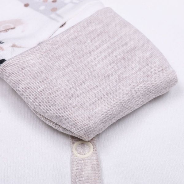 Боди детское унисекс Baby Veres Crazy Zoo р.56 бежево-коричневый-2 