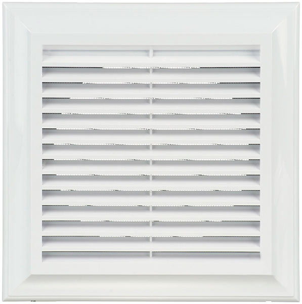 Решетка Blauberg Decor 180x180/125s пластик белый 