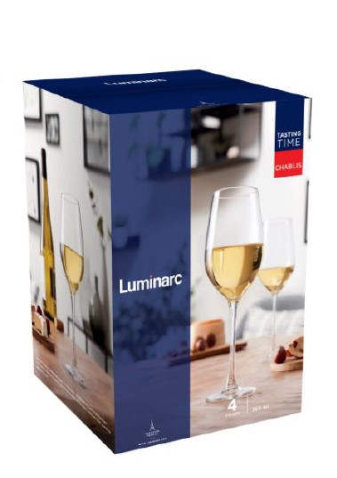 Набор бокалов для вина Время дегустации Шабли P6817 350 мл 4 шт. Luminarc 