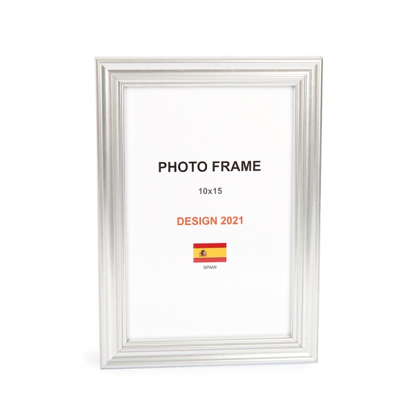 Рамка для фото 1 фото 10x15 см серебро 