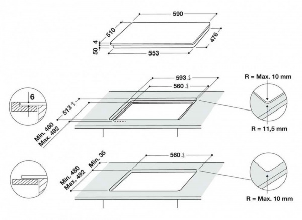 Варочная поверхность Whirlpool WSQ2160NE