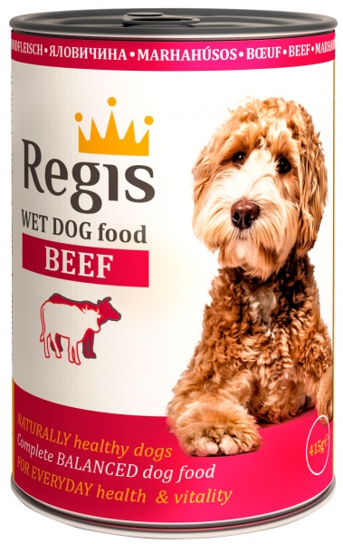 Консерва для всех пород Regis с говядиной 415 г