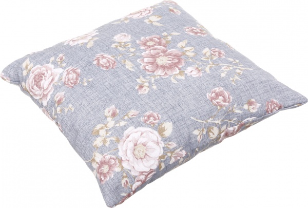 Подушка декоративна Pionia 45x45 см сірий із малюнком La Nuit 