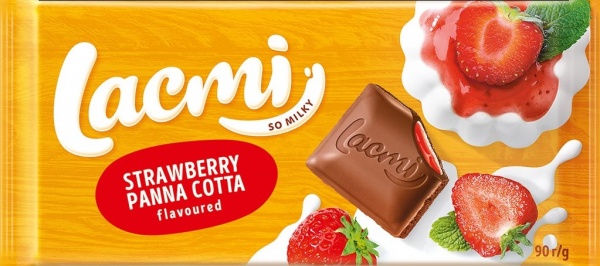 Молочний шоколад Roshen Lacmi молочний з начинкою зі смаком 