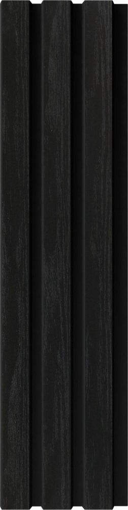 Реечная панель Walldeco полимерная 115x12x2900 мм черный (D404-105 )