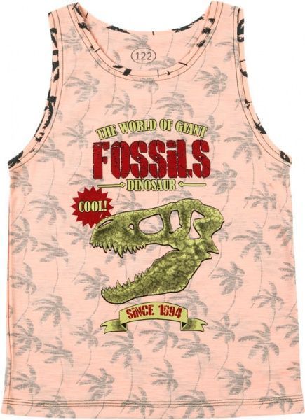 Майка Фламинго Пальмы р.152 персиковый 777-123-8 