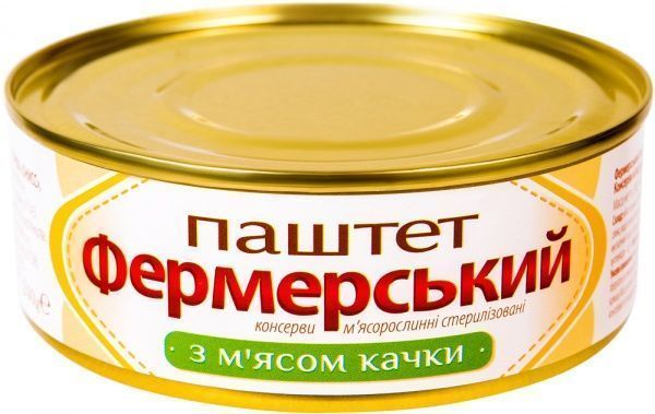 Паштет Онісс Фермерський з м'ясом качки 240 г