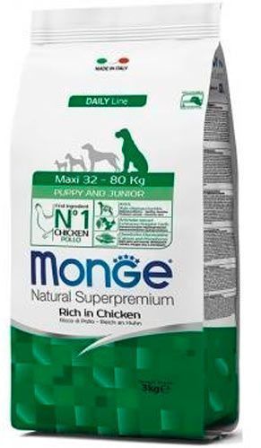 Корм Monge Dog Maxi Puppy & Junior 3 кг