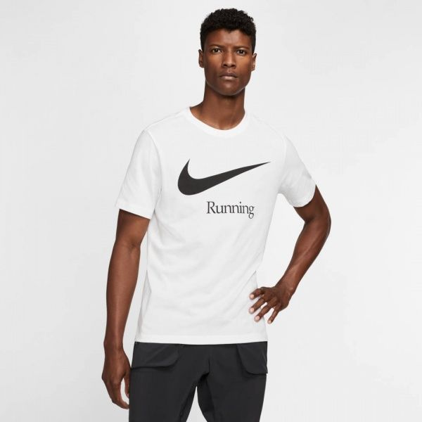 Футболка Nike M NK DRY RUN HBR CK0637-100 XL білий