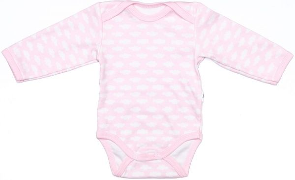 Боди детское Bambinelli тучки для девочки р.68 розовый 