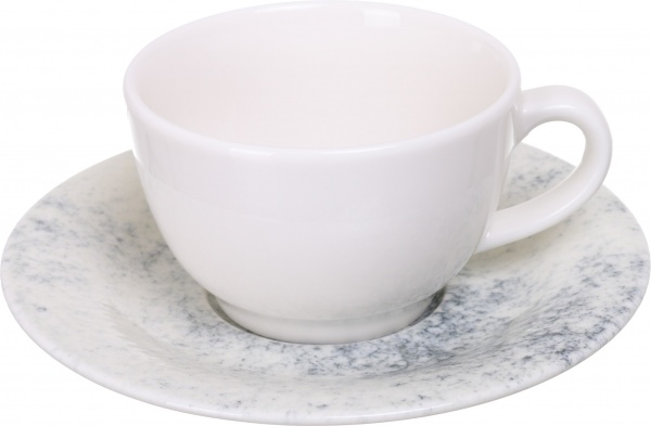 Чашка с блюдцами Smoky Alumilite 215 мл Porland